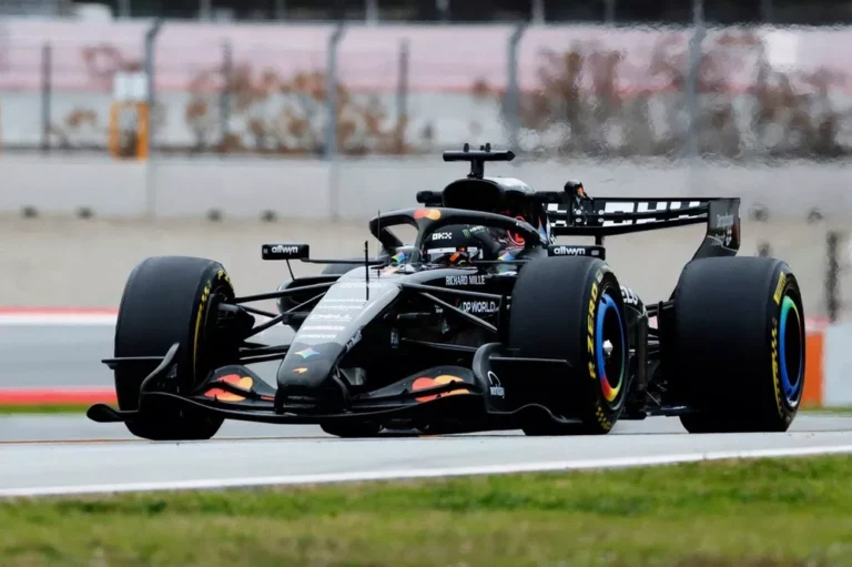 2026 Formula 1 car during private testing laps